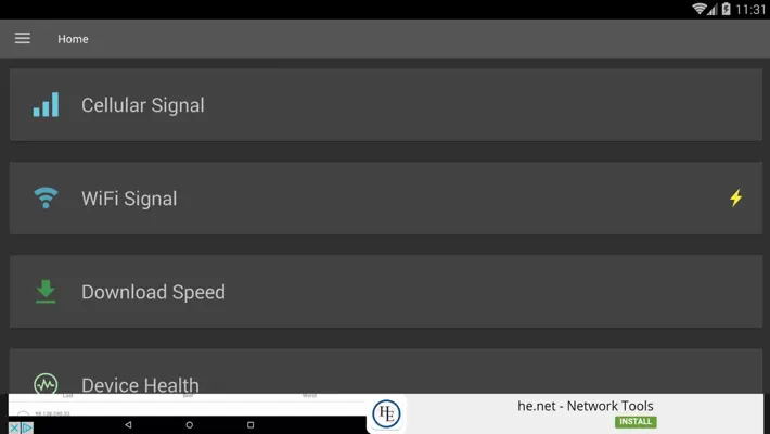 Network Signal Strength android App screenshot 0