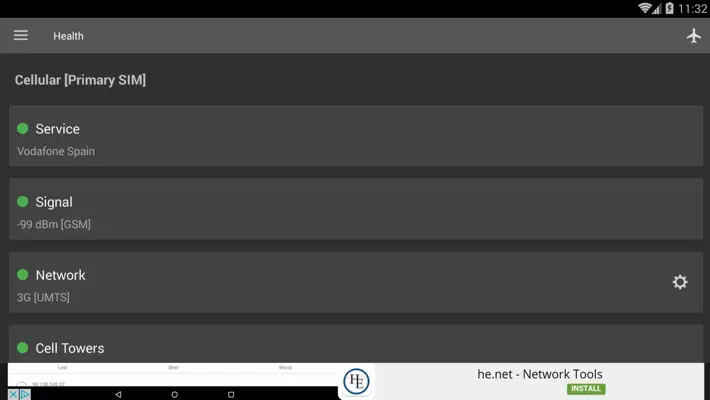 Network Signal Strength android App screenshot 7